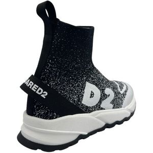 Dsquared2 Hi-Top Run DS2 Sock Sneakers - Black/white 40