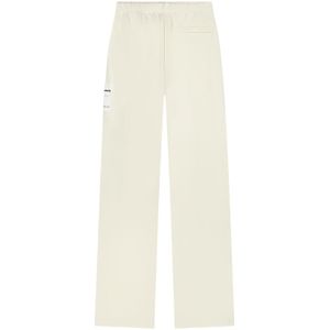 Malelions Women Label Straight Leg Sweatpants - Off-White XS