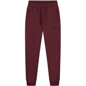 Malelions Striped Signature Sweatpants - Burgundy M