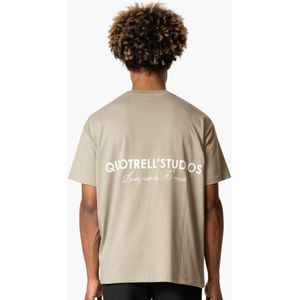 Quotrell Studios T-Shirt - Faded Olive/White M