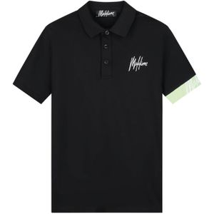 Malelions Captain Polo - Black/Light Green 6XL