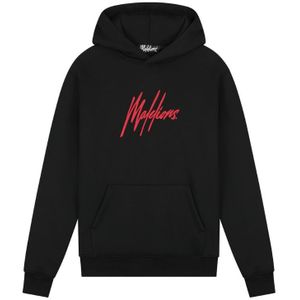 Malelions Essentials Hoodie - Black Red XXS