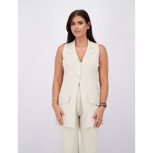 Reinders Camilla Gilet Knitwear - Creme XXS