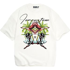 JorCustom PinUp Oversized T-Shirt SS24 - White XS