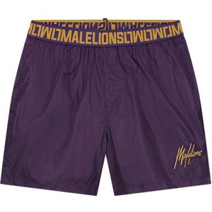 Malelions Venetian Swimshort - Purple/Gold L