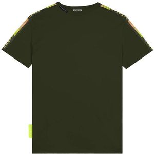 My Brand Stripes Gradient T-Shirt - Military Olive
