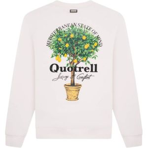 Quotrell Limone Crewneck - Off White/Black XXL