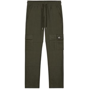 Women Monogram Cargo Pants - Moss Green L