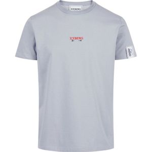 Iceberg - T-Shirt - Grigio Chiaro - Heren - Regular Fit