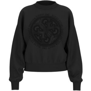 Guess CN 4G Logo Hotfix Sweatshirt - Jet Black S