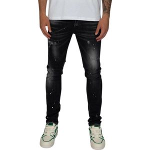 idnight Ripped Dark Jeans - Black 30