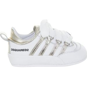 Dsquared2 Newborn Striped Legend Sneakers Lace - White/Platinum 17