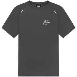 Malelions Sport Padel Pique T-Shirt - Charcoal XS