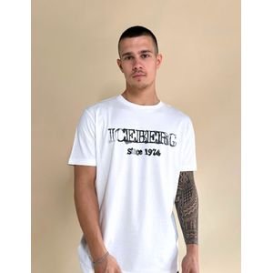 Iceberg Logo Design T-Shirt - Ecru M