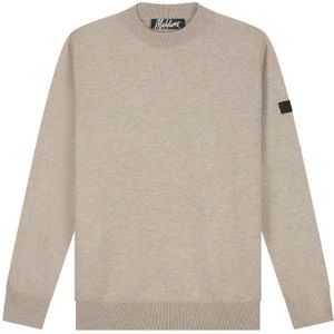 Malelions Knitted Crewneck - Taupe S
