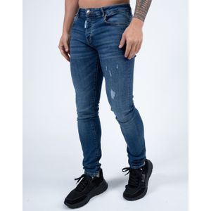 Slim-Fit Denim Jeans - Dark Blue 32