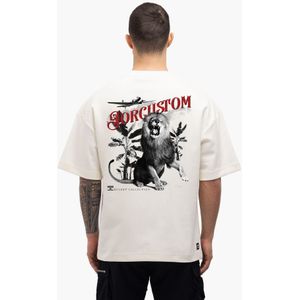 JorCustom Lion Oversized T-Shirt SS24 - White XXL