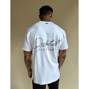 Quotrell Bologna T-Shirt - White/Army XXL