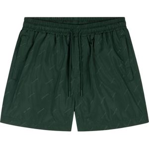Croyez Allover Swim Shorts - Dark Green XS