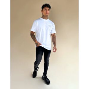 Quotrell Atelier Milano T-Shirt - White/Army XS
