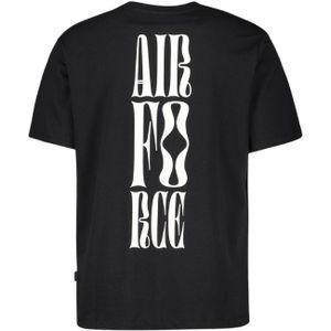 Airforce T-Shirt Swirl Logo - True Black