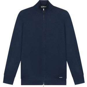 Malelions Knitted Zip Cardigan - Navy S
