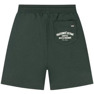 Croyez Fraternité Puff Shorts - Dark Green/Off White L