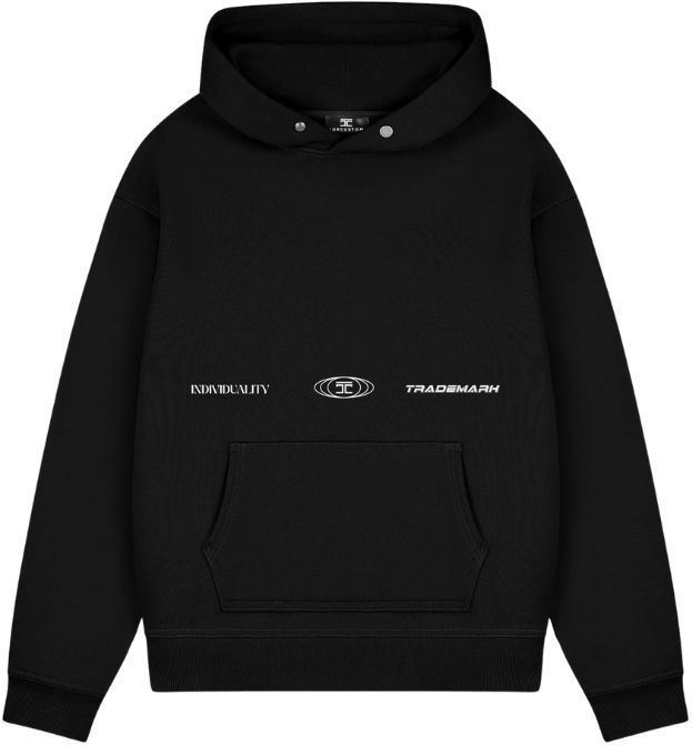 JorCustom - Fleece Oversized Hoodie - Zwart