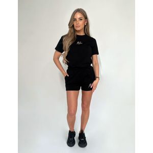 Malelions Women Kiki T-Shirt - Black/Coral M