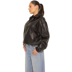 La Sisters - Woven Jacket - Zwart - Tussenjas