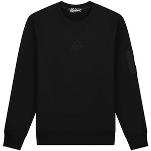 Malelions Nylon Pocket Sweater - Black/Dark Grey