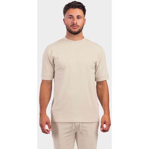 2Legare Oversized Morris T-Shirt - Beige