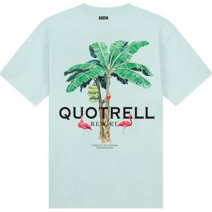Quotrell Resort T-Shirt - Faded Blue/Black XXL
