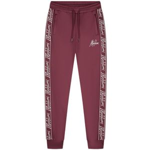 Malelions Women Tape Trackpants - Burgundy XS