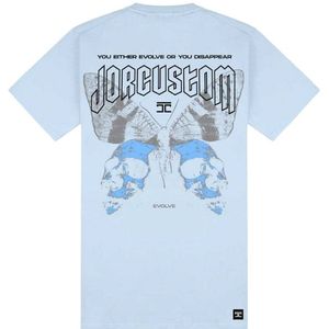 JorCustom Evolve Slim Fit T-Shirt - Light Blue XXL