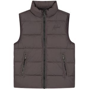 Malelions Matt Crinkle Padded Vest - Mulch Brown M