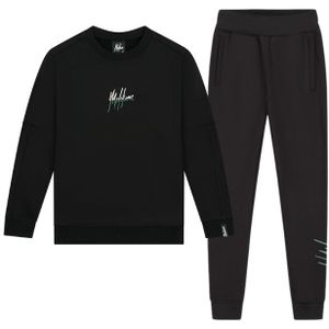 Malelions Kids Split Essentials Sweater Combi-Set - Black/Dark Green