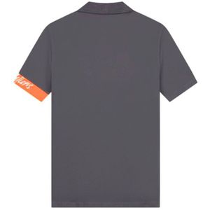 Malelions Captain Polo - Antra/Orange XXL