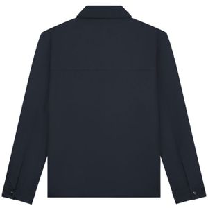 Malelions Textured Zip Overshirt - Navy S
