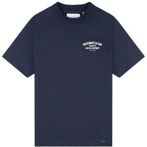 Croyez Fraternité Puff T-Shirt - Navy/White XL