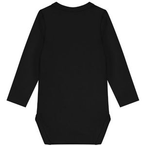 Malelions Baby Longsleeve Romper - Black 0-3M