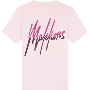 Malelions Women Kiki T-Shirt - Light Pink/Aubergine S