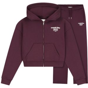 Croyez Women Fraternite Tracksuit - Burgundy XXS