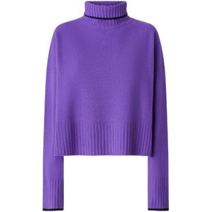 Pinko Falkland Maglia Lana Merinos Cachemi Sweater - Lavanda Bluast M