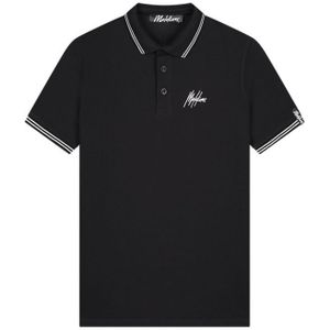 Malelions Signature Polo - Black/White XXL