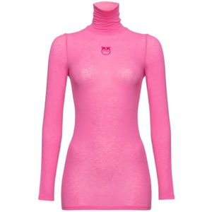 Pinko Abdaly 2 Turtleneck Sweater - Pink Shock