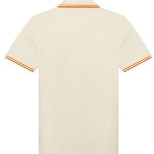 Malelions Kids Signature Polo - Beige/Orange 140