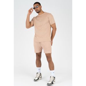 Quotrell X Eddy'S Fusa Shorts - Mocha/White