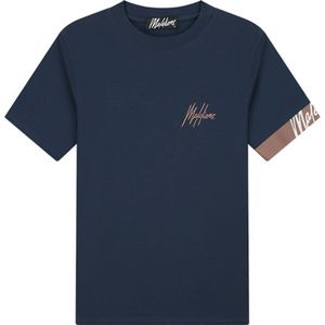 Malelions Captain T-Shirt 2.0 - Navy/Light Mauve L