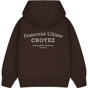 Croyez Mini Fraternité Hoodie - Brown 1/2 YRS
